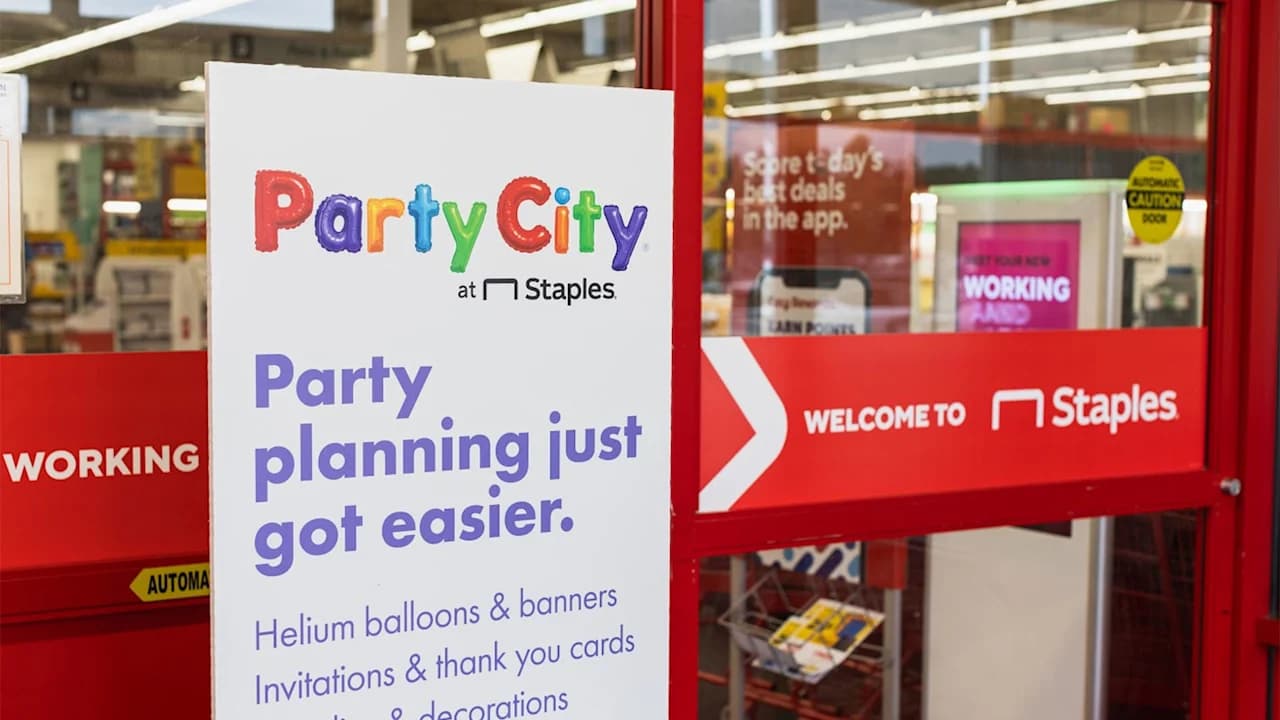 Staples Expands with Party City Shop-in-Shops Across 700 Stores